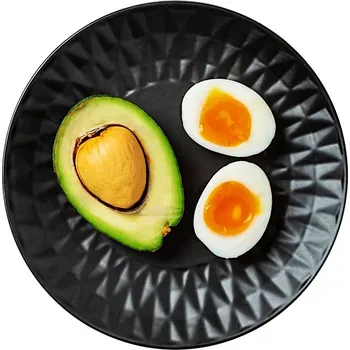 Talíř Keramický dezertní talíř černý 20 cm soho