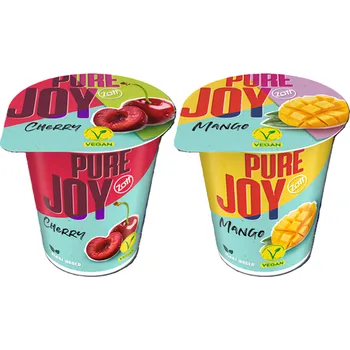 Zott Pure Joy Vegan mix příchutí (Višeň, Mango) 140g