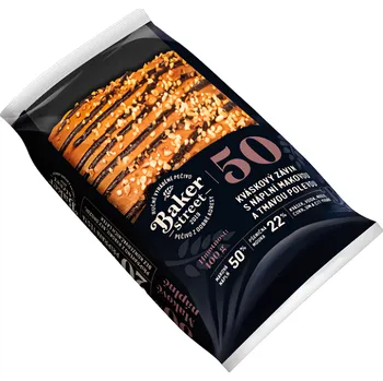 Pečivo Baker Street kvasový závin makový s tmavou polevou 400g