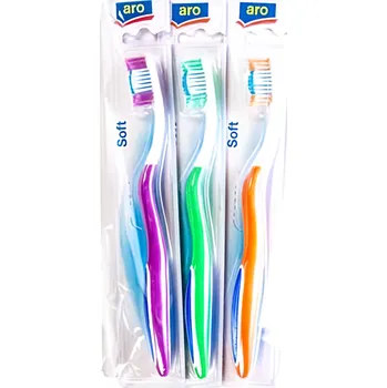 Zubní kartáček ARO Zubní kartáček měkký 3ks