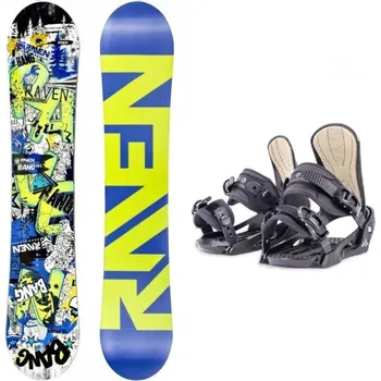 Snowboarding Raven Bang junior dětský snowboard + Beany Junior vázání 140 cm + XS - EU 32-35 + DÁREK + Doprava ZDARMA