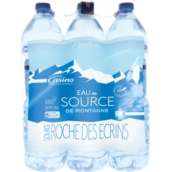 Voda Casino Eau de Saurce de Montagne, alpská voda 6x1,5l 9l
