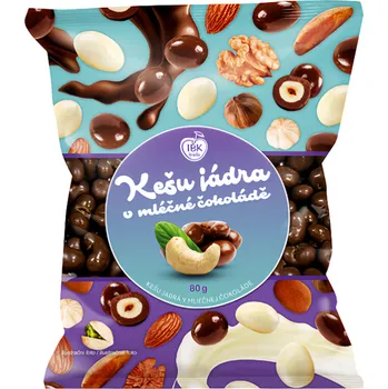 IBK trade Kešu jádra v mléčné čokoládě 80g