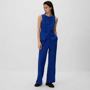 Reserved - Kalhoty s bočním rozparkem - indigová - 947HF-57X - 947HF-57X-L