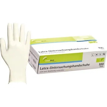 Vyšetřovací rukavice smartdent Smart Polymer Latexové Rukavice bez Pudru XS Bílá 100ks