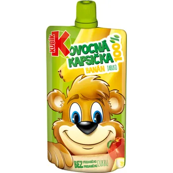 Kubík Kapsička 100% banán-jablko 100g