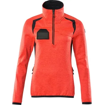 Pánská mikina MASCOT® Fleecová mikina s krátkým zipem Hi-vis červená/černá modrá Velikost: XL