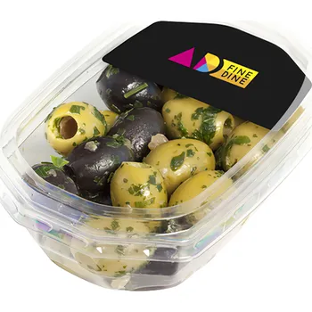 Fine Dine Zelené a černé olivy bez pecek 150g