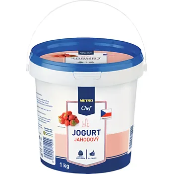Metro Chef Jogurt Jahoda 3,5% 1kg
