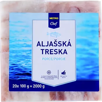 Maso a ryba Metro Chef Treska aljašská filé 20x100g 2kg