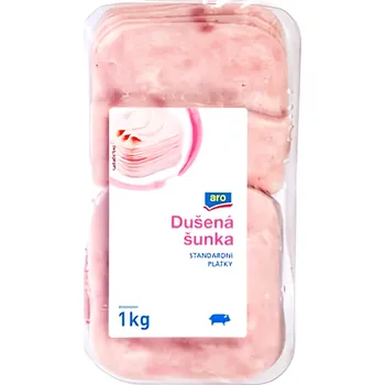 salám ARO Dušená šunka Standard plátky 1kg