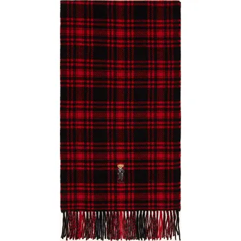 Šála Polo Ralph Lauren Dámská Šála, černá / červená, one size