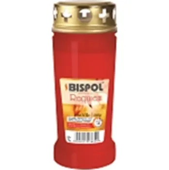 Svíčka Hřbitovní svíčka s víčkem červená Requiem 96 hod (výška 170 mm, šířka 67 mm)