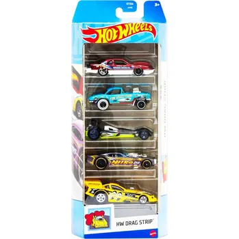 autíčko Hot Wheels Autíčka 5 ks - HW Drag Strip