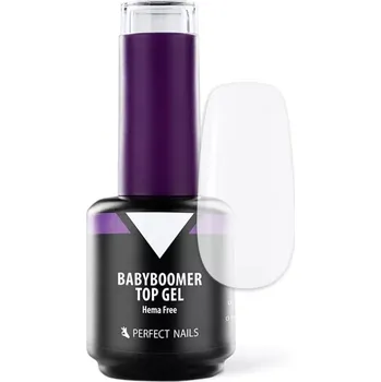 Lak na nehty Perfect Nails Babyboomer top gel bílá, 15 ml