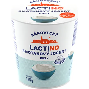 Milsy Lactino Bánovecký smetanový jogurt bílý bez laktózy 145g