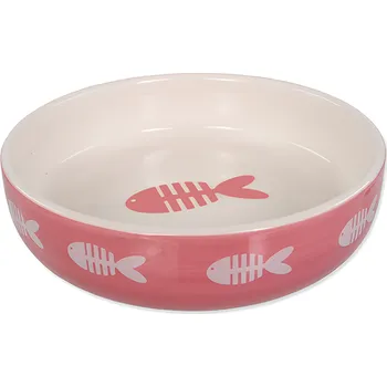 Miska pro psa Magic Cat Růžová miska keramická potisk ryba 0,26l