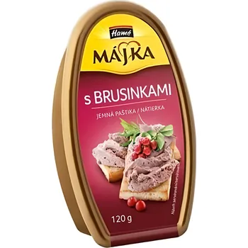 paštika a pomazánka Hamé Májka s brusinkami paštika 120g