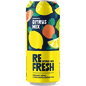 Nápoj Lobkowicz Refresh Citrus Mix plech 500ml