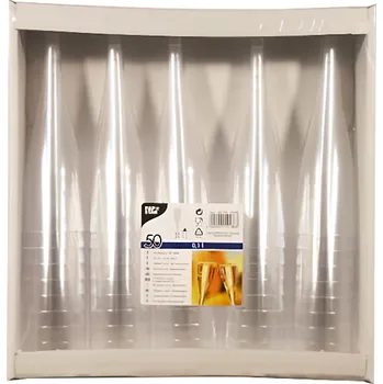 Sklenice Pap star Pohár na sekt Top 0,1L 50ks