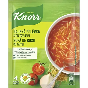 Knorr Polévka rajská s těstovinami (4 porce) 67g