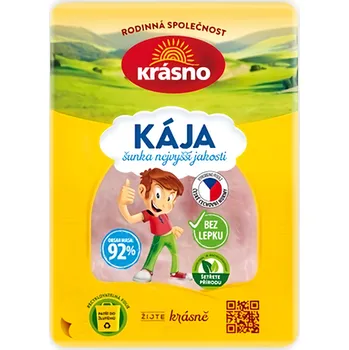 salám Krásno Kája Šunka nejvyšší jakosti (92% masa) 100g
