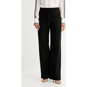 Dámské kalhoty Bavlněné kalhoty BOSS Tildina dámské, černá barva, high waist, 50543268 99X, vel. 36