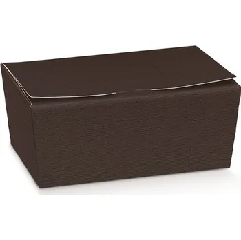 Dárková krabička Krabička "Ballotin" 140x90, v.60mm (hnědé vlákno) 10 ks/bal