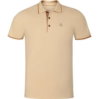 Pánské tričko Triko Artipel Polo piké, barva: krémová, velikost: XXL