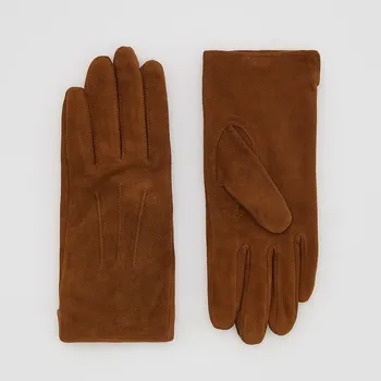 Čepice Reserved - Semišové rukavice - zlatavá hnědá - 497FE-82X - 497FE-82X-S