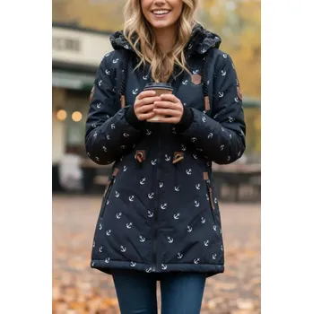 Dámská parka Made in China Parka VINTE tm. modrá M