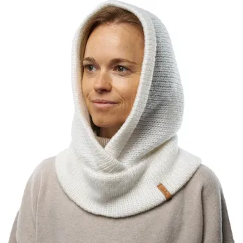 Čepice Vlnka Pletená kapuce s ovčí vlnou Vlnka bílá velikost oblečení Uni