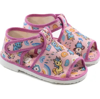 Chlapecké bačkory Dětské sandálky model 049 Jednorožci Velikost: 18,5