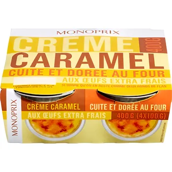 Monoprix BIO Pečený karamelový krém (4x 100 g) 400g
