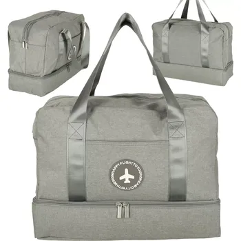 Cestovní taška Creative Corner šedá 39 x 18 x 30 cm