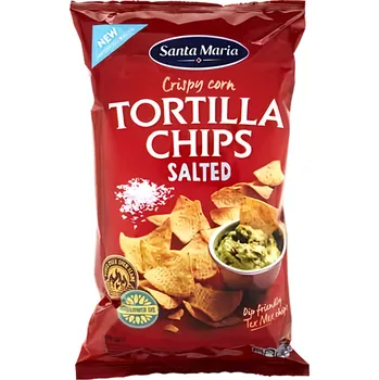 Chips Santa Maria Tortilla chips solené 185g