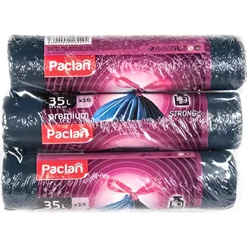 Pytle na odpadky Paclan Pytle na odpadky Premium zatahovací 35L 3x15ks 3ks