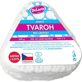 DeLacto Olešnický tvaroh jemný bez laktózy 200g