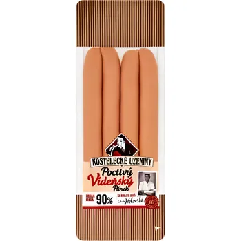 Kostelecké Uzeniny Poctivý vídeňský párek 180g