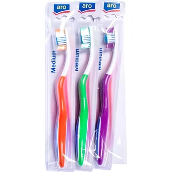 Zubní kartáček ARO Zubní kartáček střední 3ks