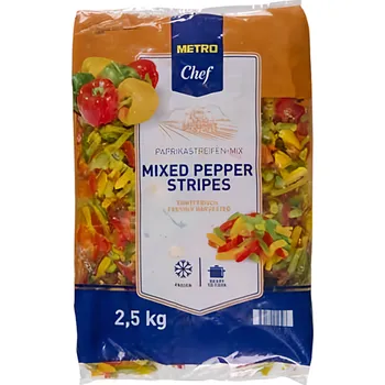 Metro Chef Paprika krájená trio mix 2.5kg