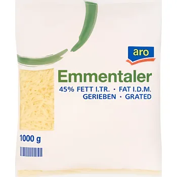 ARO Emmentaler 45% sýr strouhaný 1kg