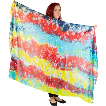 Šála Sarong / pareo / plážový šátek Cosmic Tide - Multicolour, Sittar.cz