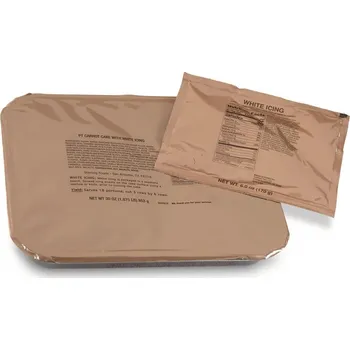 jídlo na cestu ARMÁDNÍ ORIGINÁL US ARMY Bojová dávka potravy skupinové MRE US Vyberte menu: TURKEY SAUSAGE PATTIES IN BRINE