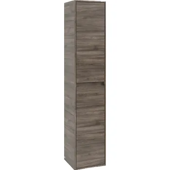 Koupelnový nábytek Villeroy & Boch Skyla - Vysoká skříňka 1700x350 mm, panty vlevo, Stone Oak C80100RK