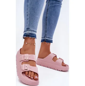 Dámské pantofle Dámské Pěnové Žabky Na Platformě Melorea Barva: Růžová, Velikost: 41