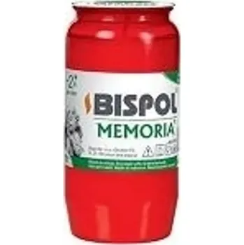 Svíčka Hřbitovní svíčka náplň červená olejová Memoria 48 hod (výška 95 mm, šířka 48 mm)