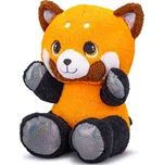 Mikro trading Panda červená plyšová - 24 cm - sedící