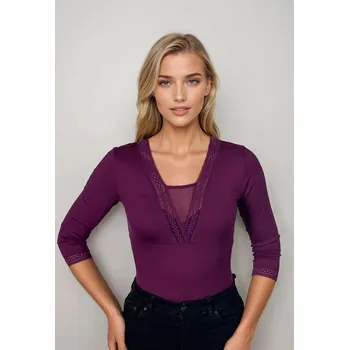 Dámská halenka Eldar halenka Eulalia - švestková, L (Dámská halenka s 3/4 rukávem)