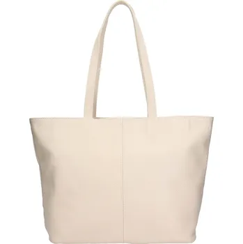 Kabelka Dámská kožená kabelka Italia Zitta - béžová